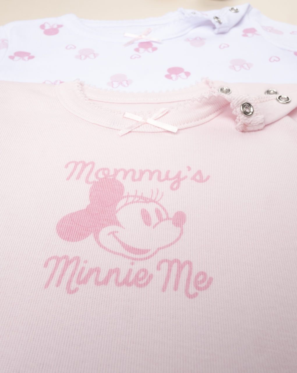 βρεφικά κορμάκια πακέτο x2 τμχ με τη minnie για κορίτσι - Prénatal