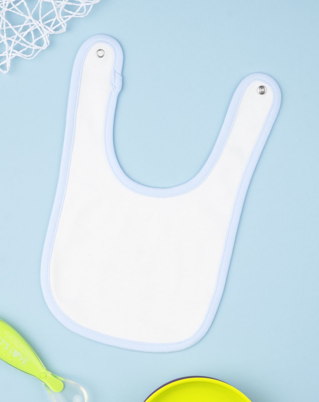 σαλιάρα βαμβακερή με ζωάκια λευκή για αγόρι - Prénatal