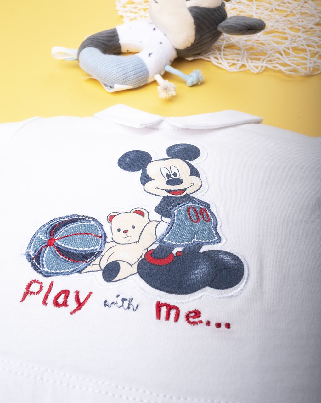 φορμάκι κοντό βαμβακερό mickey mouse για αγόρι - Prénatal