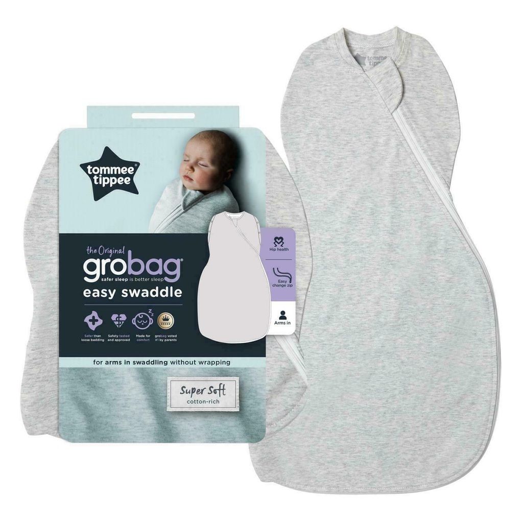 Grobag πάνα αγκαλιάς easy swaddle 0-3 μηνών - grey marl - Prénatal