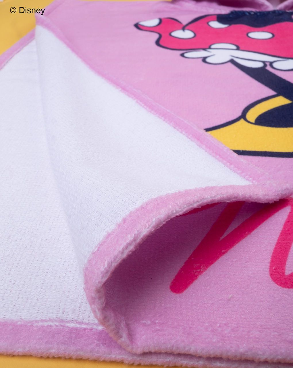 βρεφικό πόντσο θαλάσσης ροζ με τη minnie για κορίτσι - Prénatal