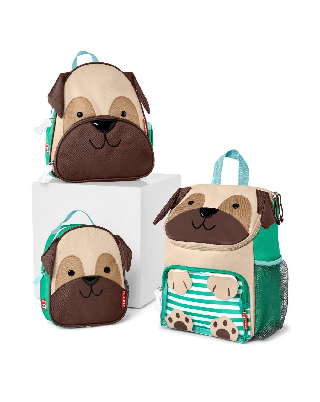Skip hop zoo παιδική τσάντα πλάτης μεγάλη pug 29-2902007-04 - SKIP HOP