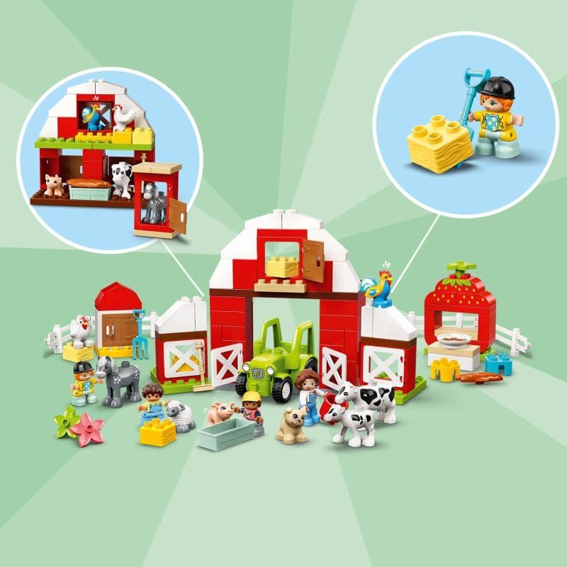 Lego duplo αχυρώνας,τρακτέρ και φροντίδα ζώων της φάρμας 10952 - LEGO, LEGO Duplo