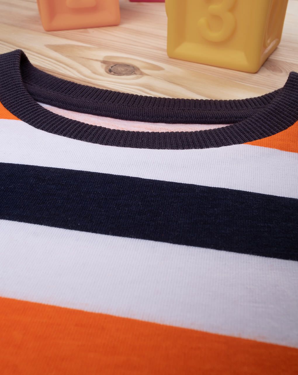 παιδικό t-shirt ριγέ μπλε/κόκκινο για αγόρι - Prénatal