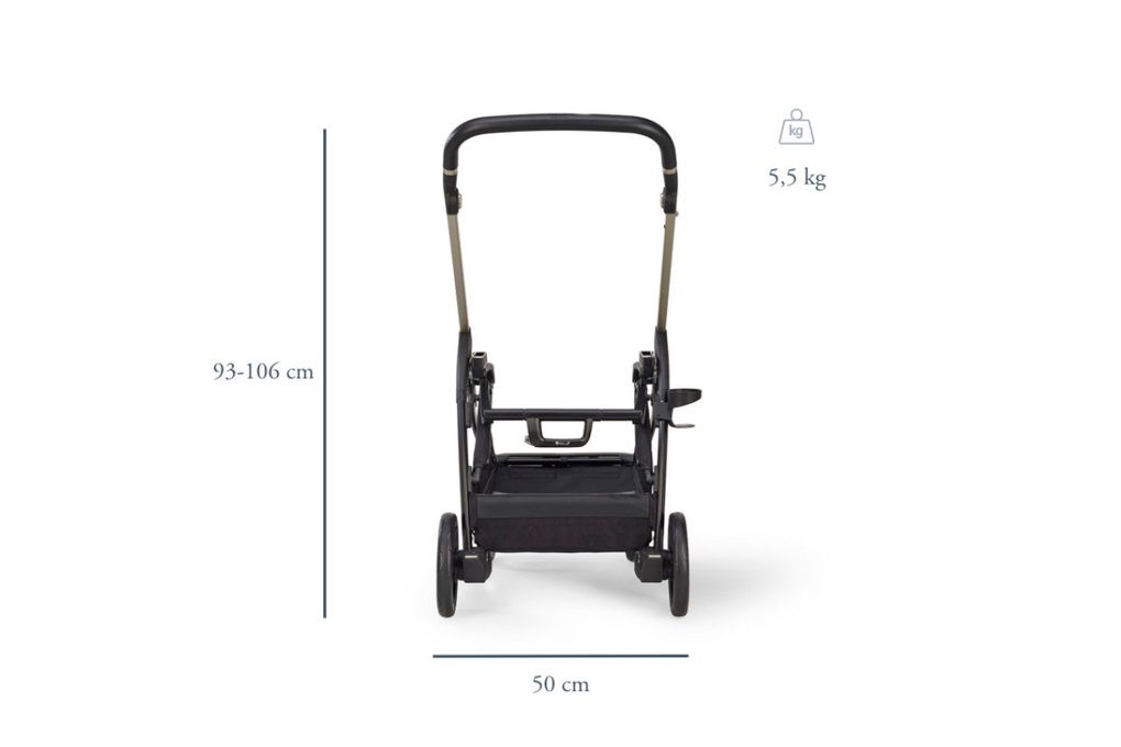 Inglesina καρότσι περιπάτου electa chelsea grey/total black - Inglesina