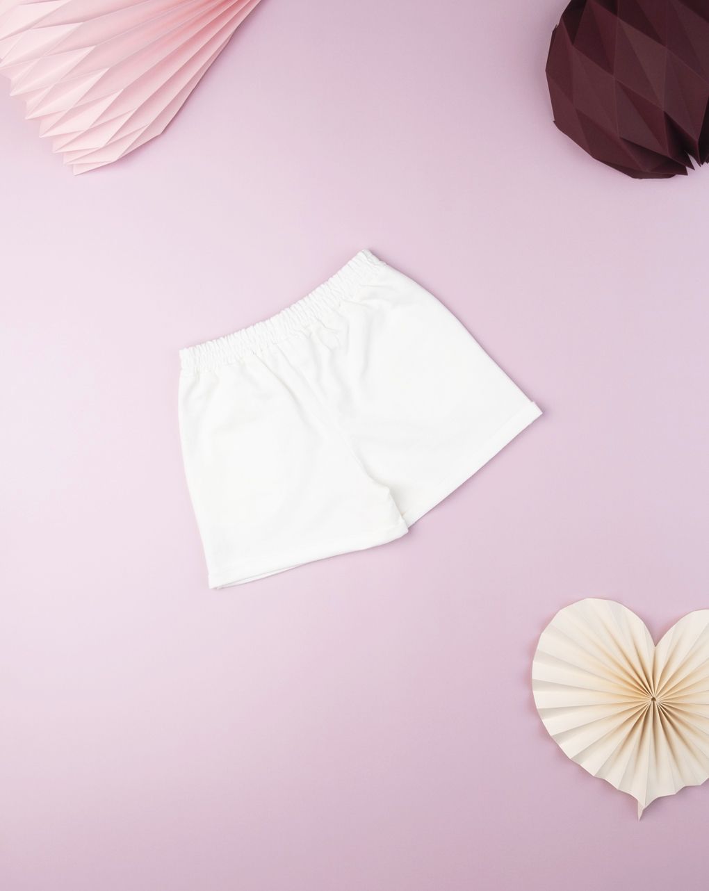 σορτς βαμβακερό λευκό για κορίτσι 675503 - Prénatal