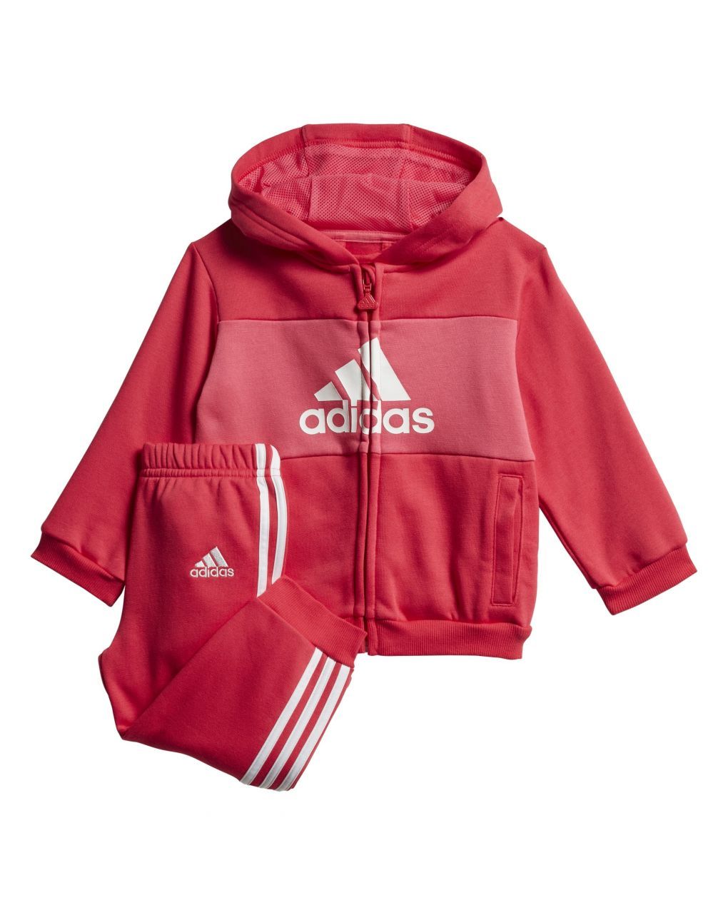 Adidas σετ φόρμας ροζ για κορίτσι fj3956 - Adidas