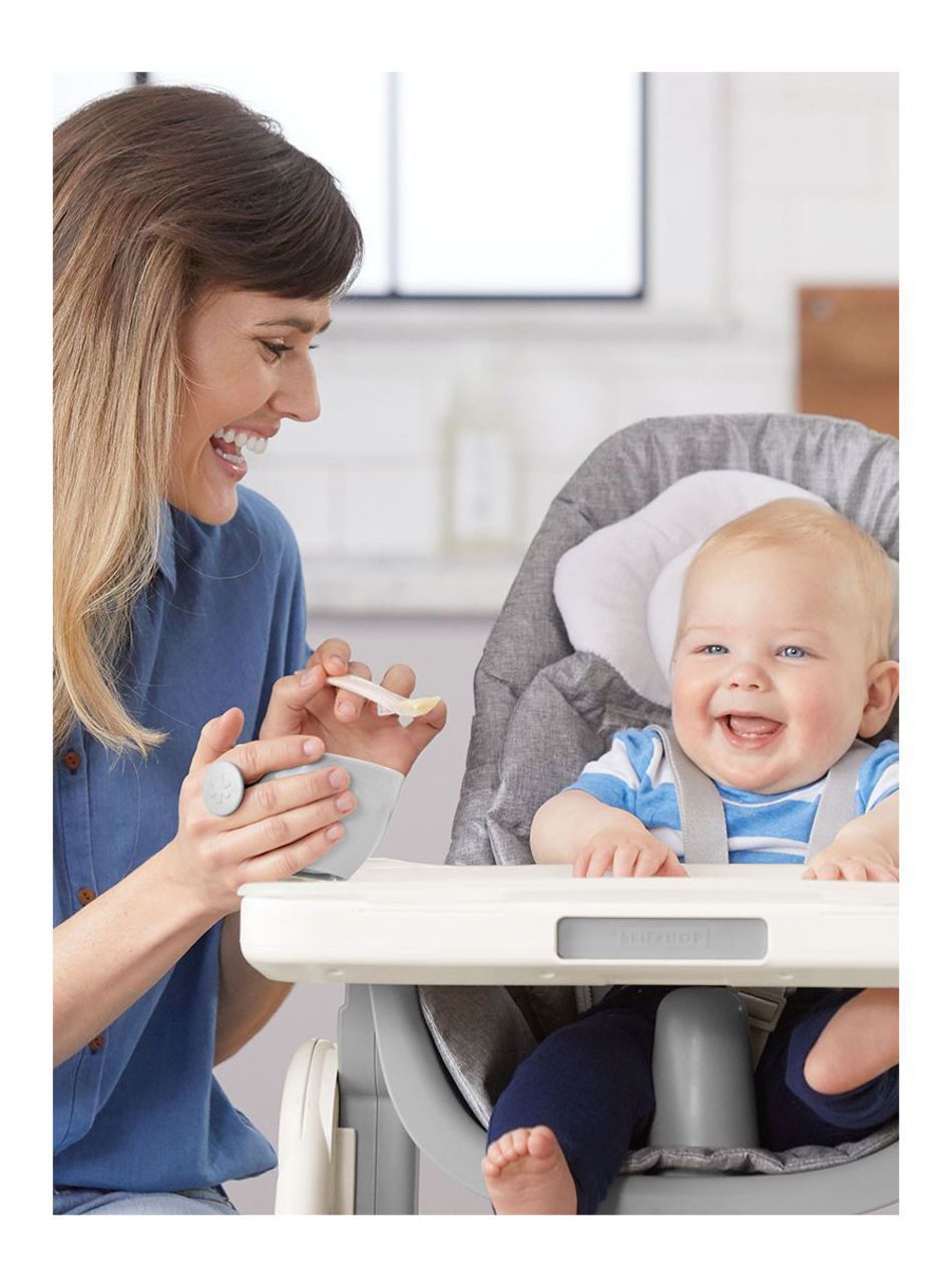 Skip hop σετ μπωλ 2σε1 grey/soft coral - SKIP HOP