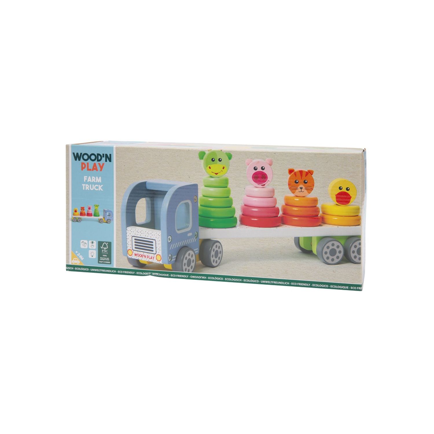 Wood' n play όχημα με ζώα - Wood'N Play