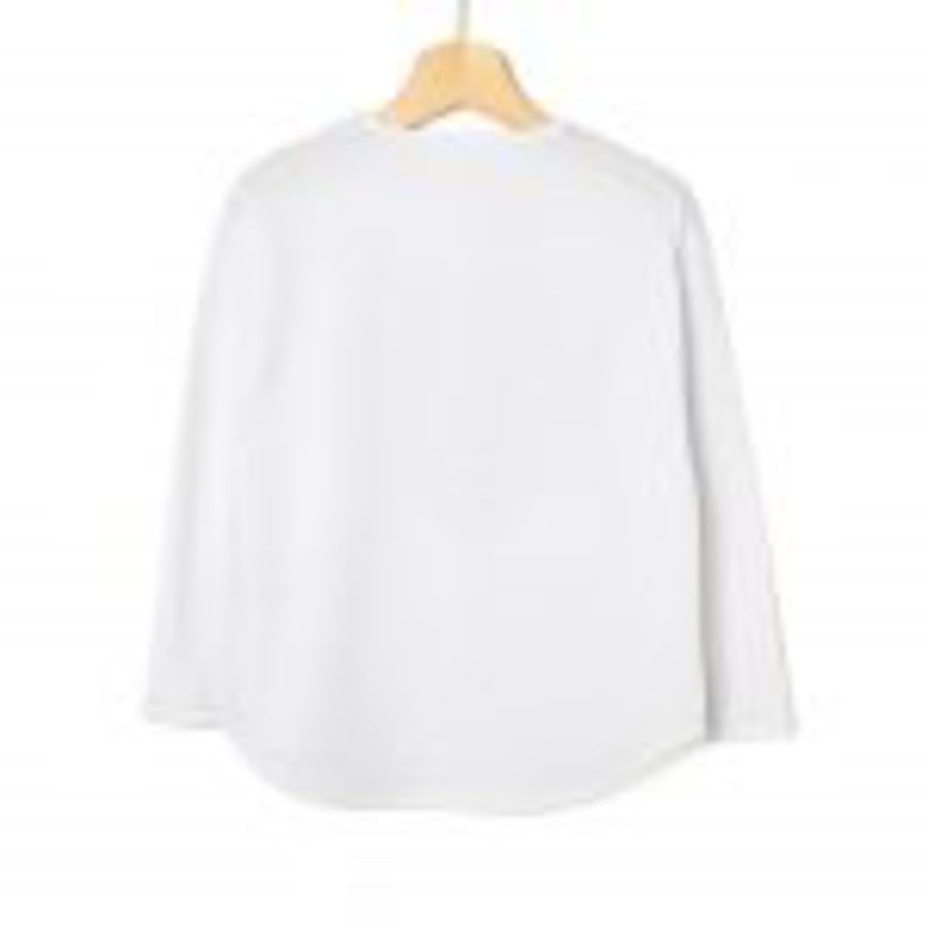 μπλούζα μακρυμάνικη jersey με καρδιά λευκό μεγ.8-9/9-10 ετών για κορίτσι - Prénatal