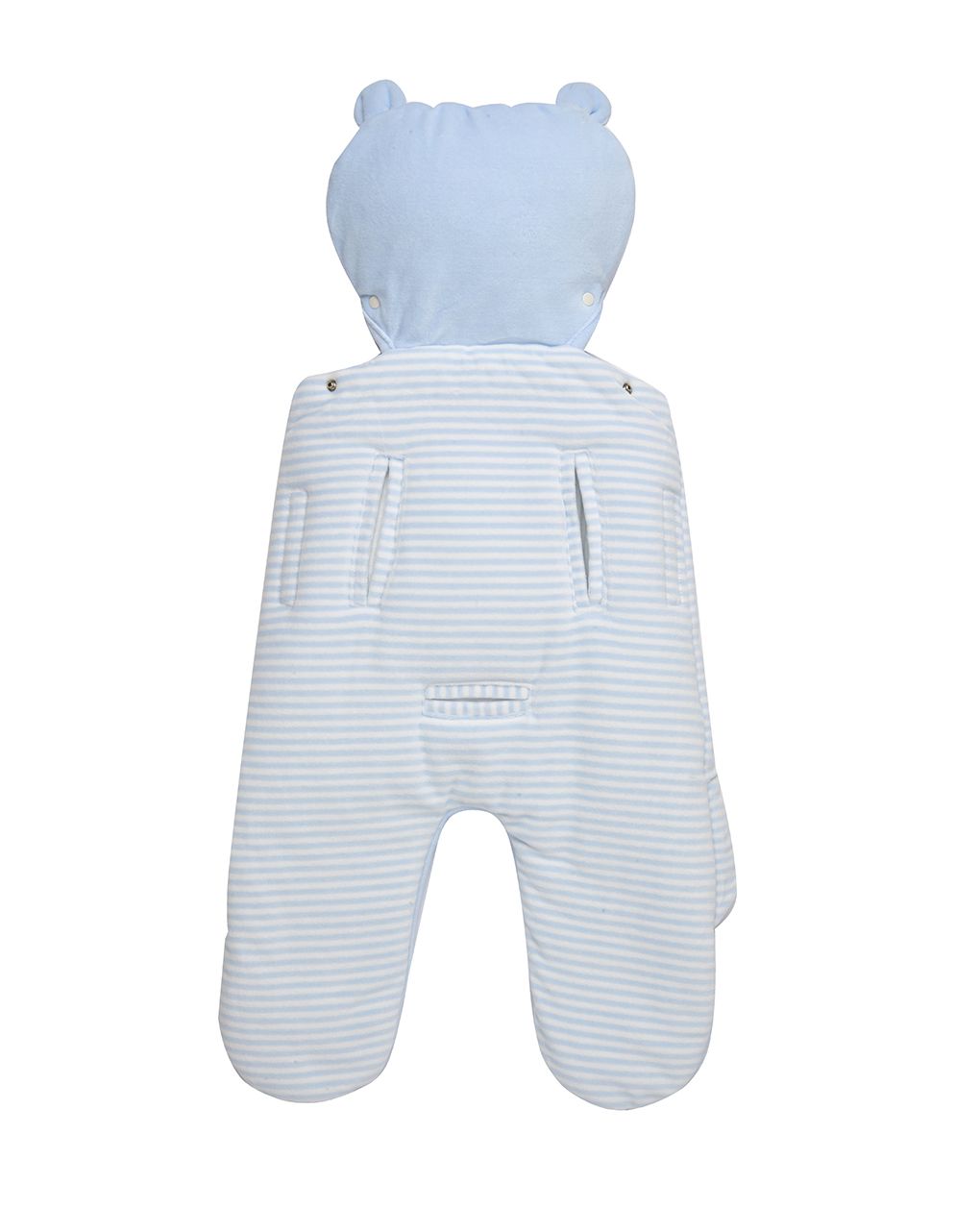 βρεφική φόρμα εξόδου σενίλ γαλάζια για αυτοκίνητο για αγόρι - Prénatal