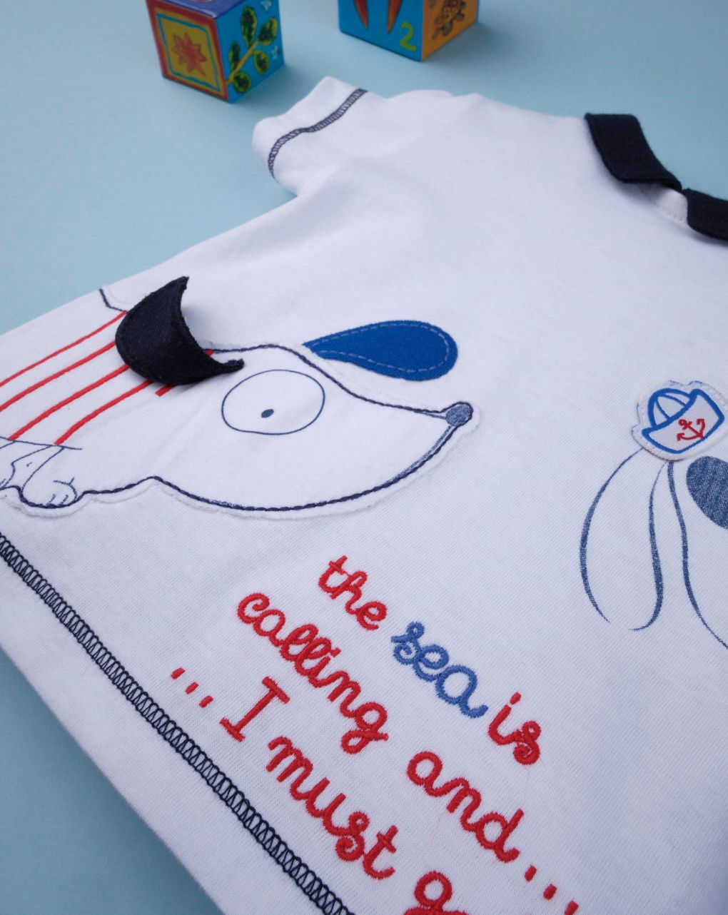 σετ t-shirt και σορτς σκύλος και θάλασσα για αγόρι - Prénatal