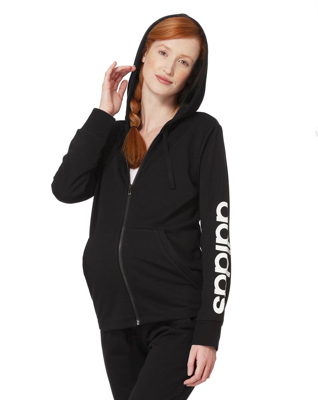 γυναικείο φούτερ adidas μαύρο με κουκούλα - Adidas