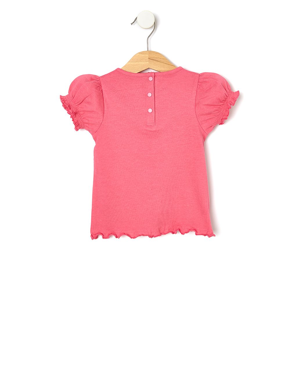 T-shirt jersey φούξια για κορίτσι - Prénatal