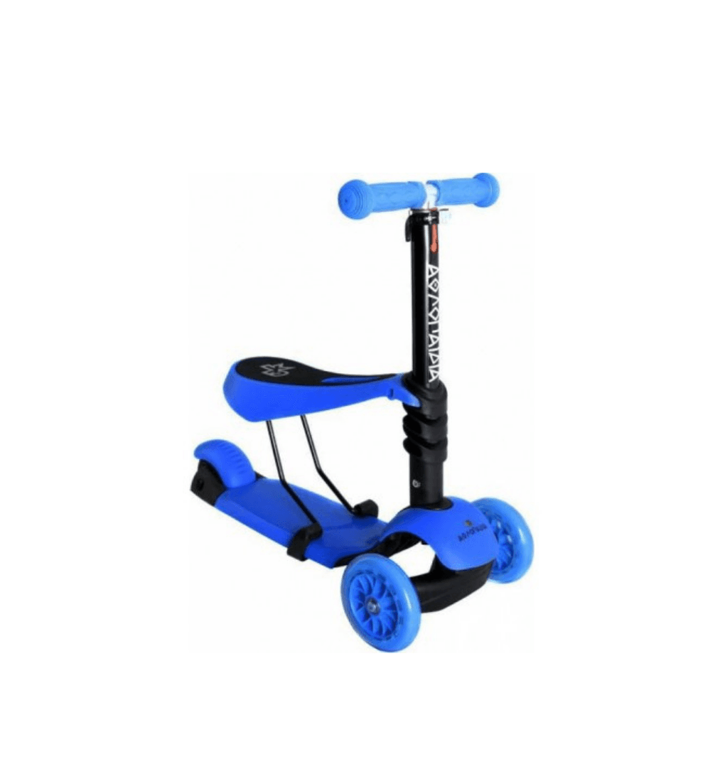 αθλοπαιδια - πατίνι 3τροχο με 3 σε 1, μπλε 002.61211/bl - ΑΘΛΟΠΑΙΔΙΑ