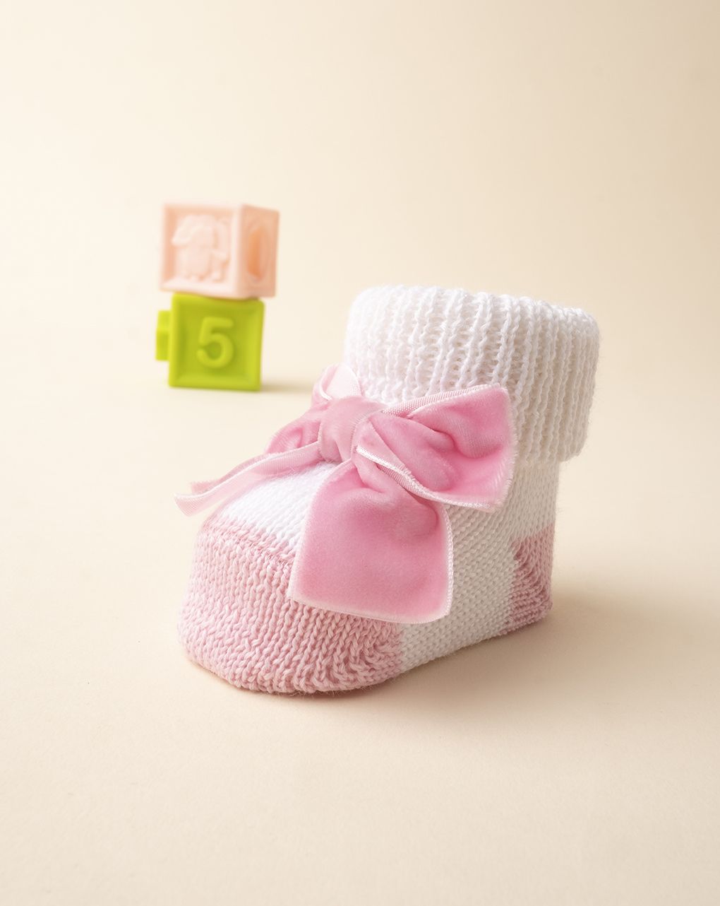 βρεφικά παπουτσάκια αγκαλιάς πλεκτά για κορίτσι - Prénatal