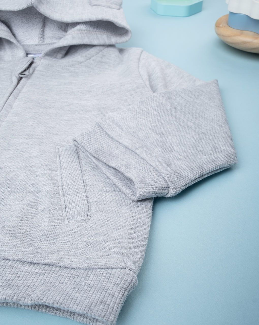 βρεφική ζακέτα γκρι για αγόρι - Prénatal