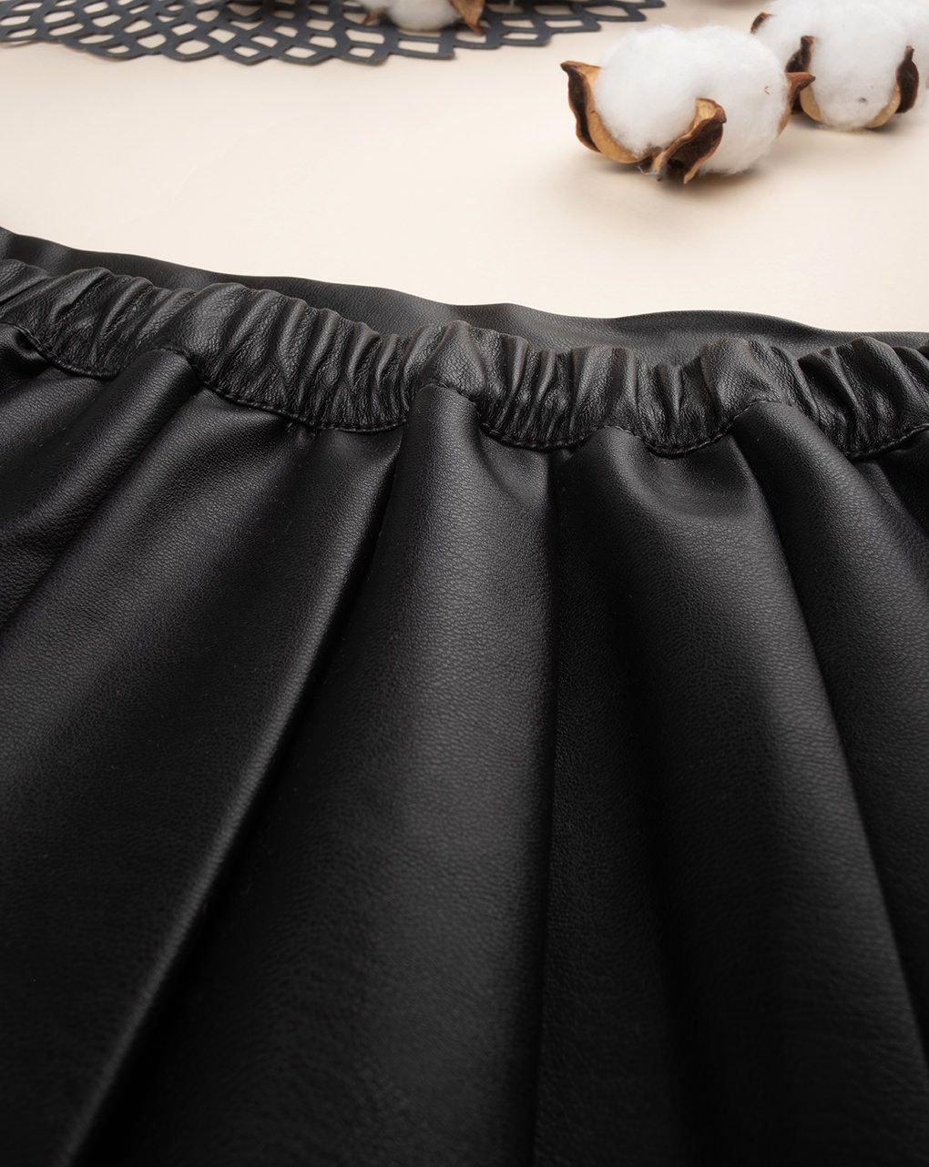 παιδική δερμάτινη φούστα μαύρη για κορίτσι - Prénatal