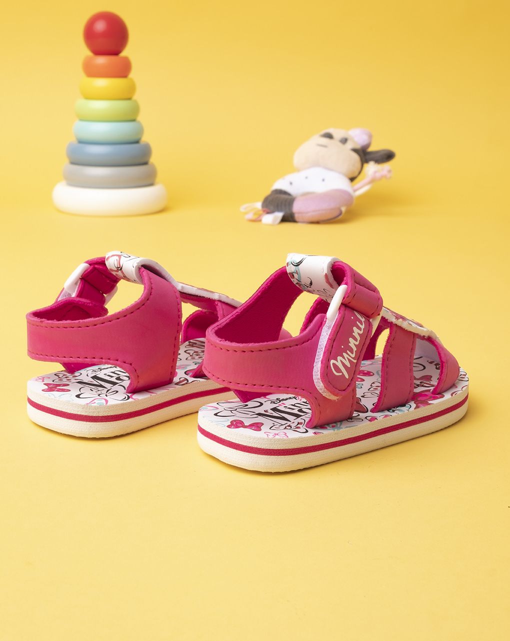 σανδάλια φούξια με τη minnie για κορίτσι - SILVER