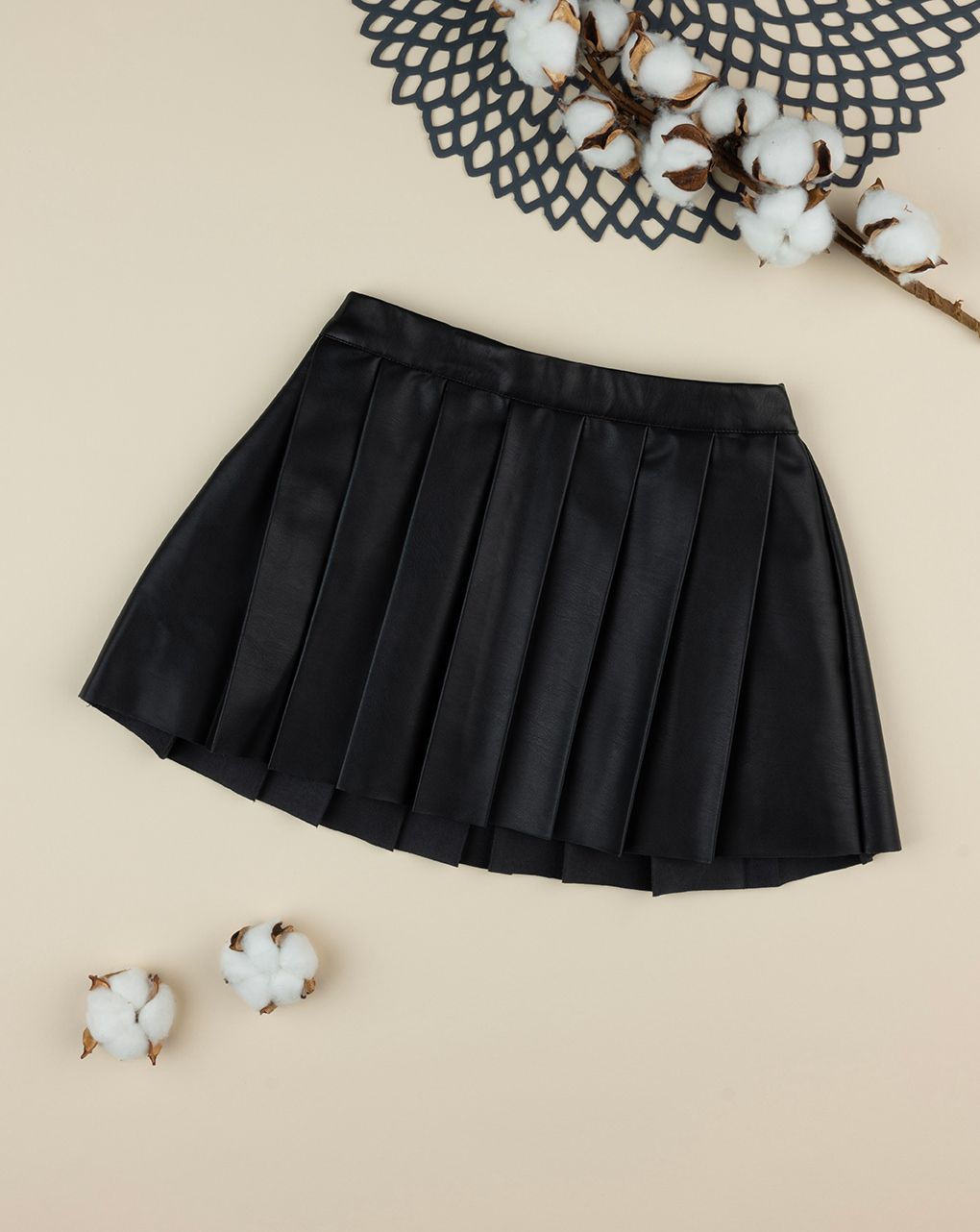 παιδική δερμάτινη φούστα μαύρη για κορίτσι - Prénatal