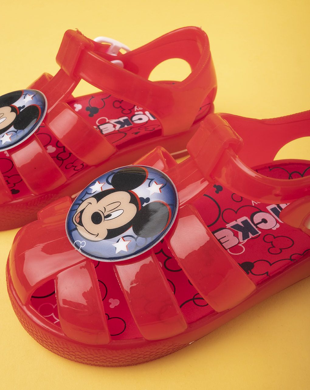 σανδάλια θαλάσσης κόκκινα με τον mickey για αγόρι - SILVER