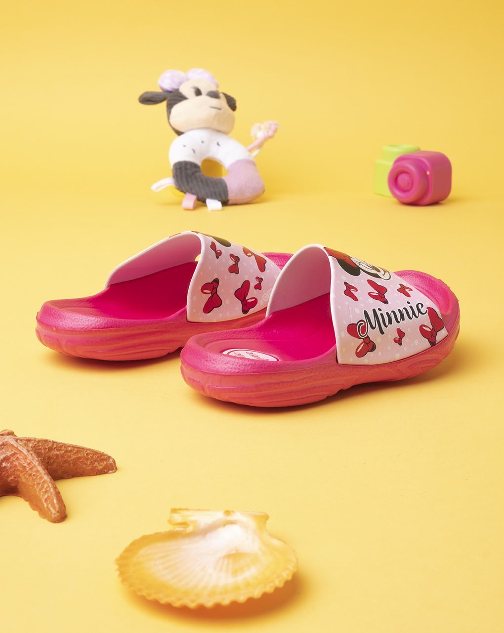 σαγιονάρες φούξια με τη minnie για κορίτσι - SILVER