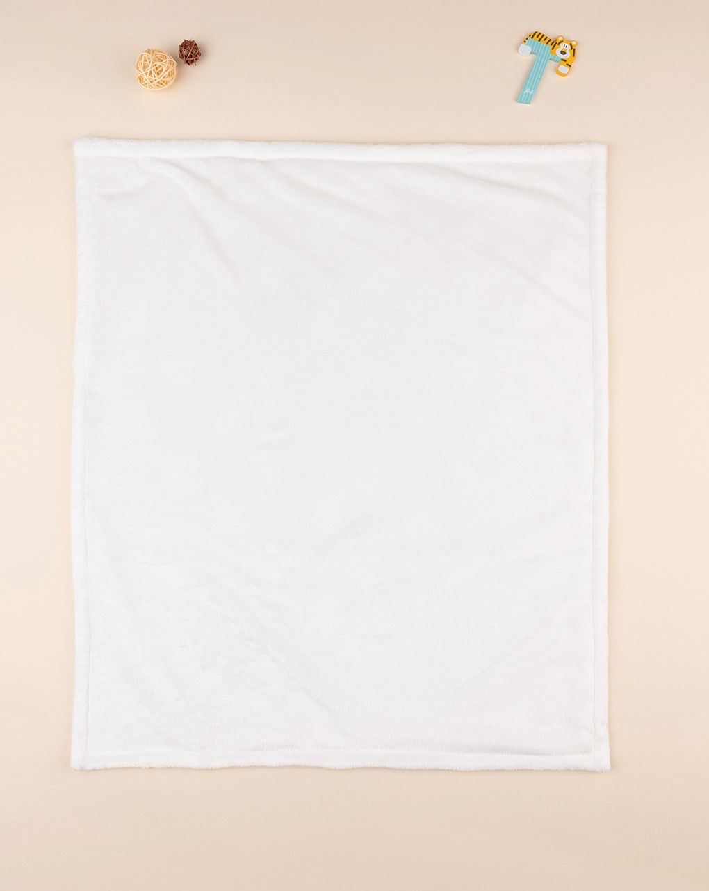 χειμερινή κουβέρτα μπεζ με αρκουδάκια για λίκνο/πορτ-μπεμπέ unisex - Prénatal