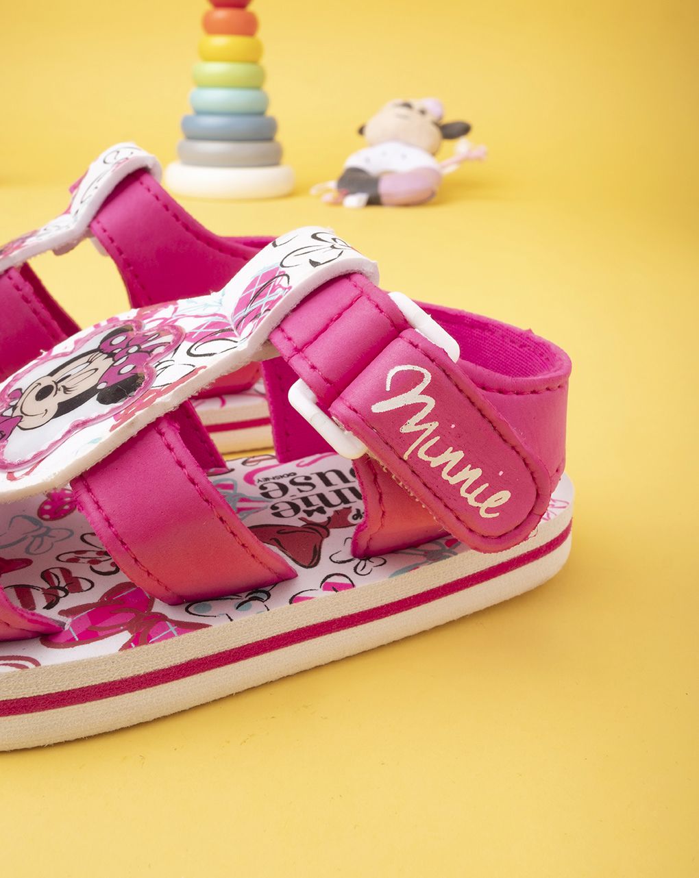 σανδάλια φούξια με τη minnie για κορίτσι - SILVER