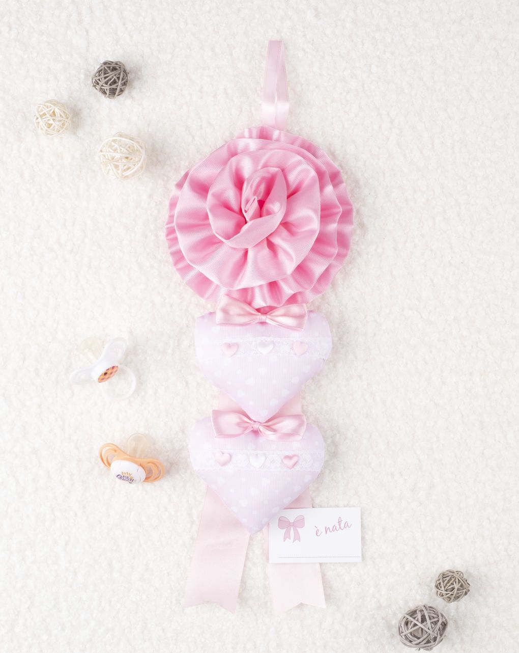 βρεφικό φιογκάκι ροζ για νεογέννητο κορίτσι - Prénatal