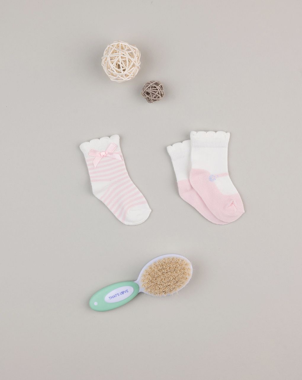 βρεφικά καλτσάκια πακέτο x2 για κορίτσι (αντιγραφή) - Prénatal