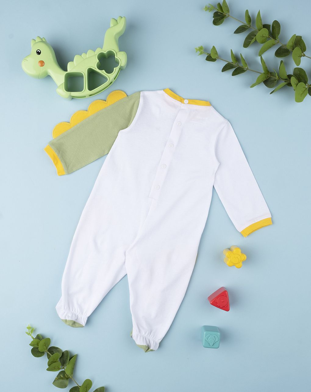 βρεφικό φορμάκι λευκό ζούγκλα για αγόρι - Prénatal