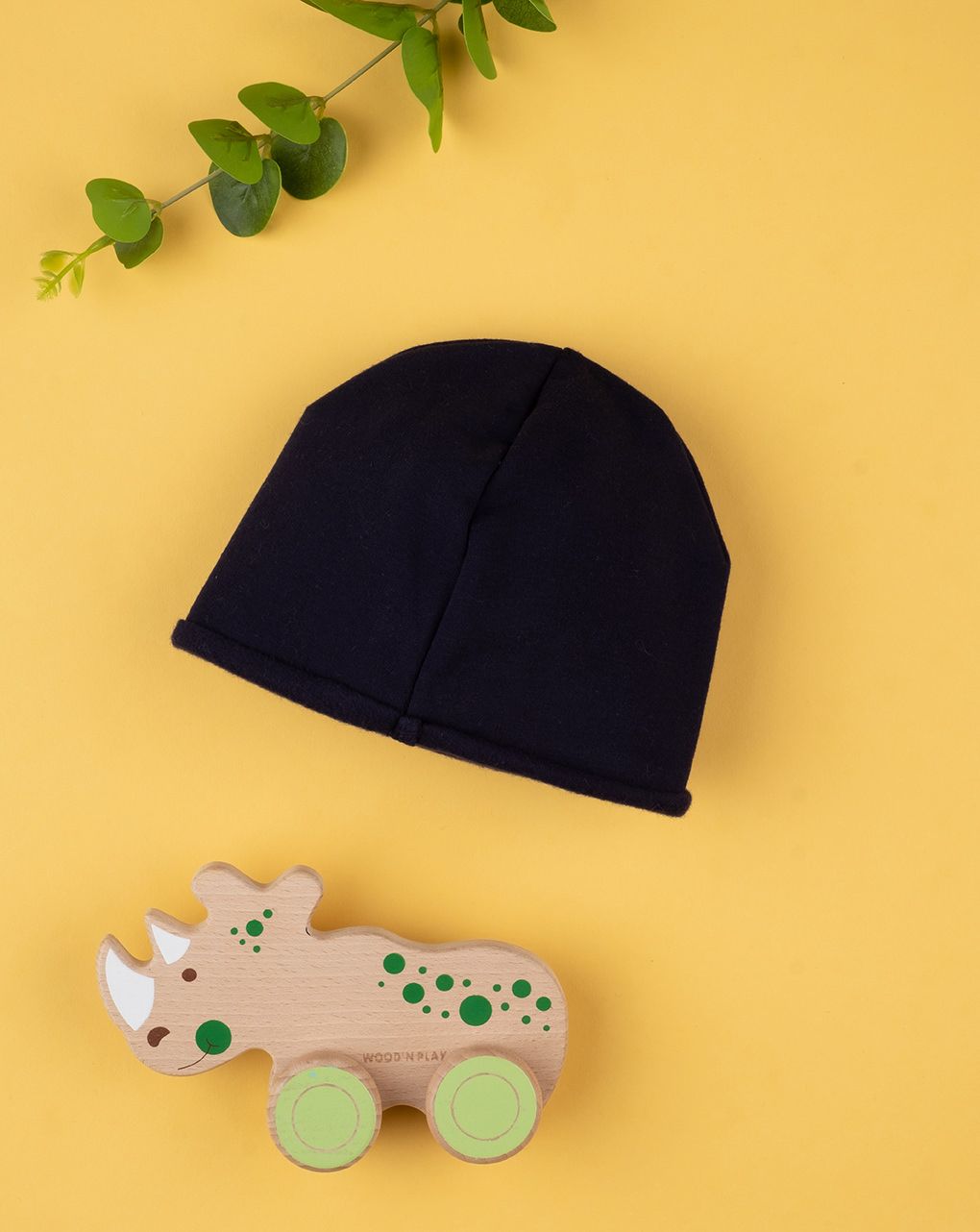 βρεφικός σκούφος μπλε με δεινόσαυρο για αγόρι - Prénatal