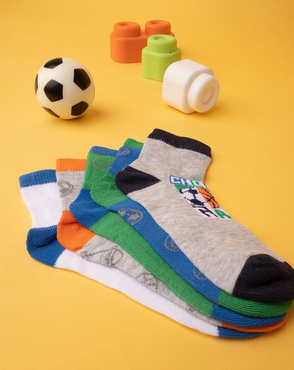 παιδικές κάλτσες πακέτο x5 με αθλήματα  για αγόρι - Prénatal