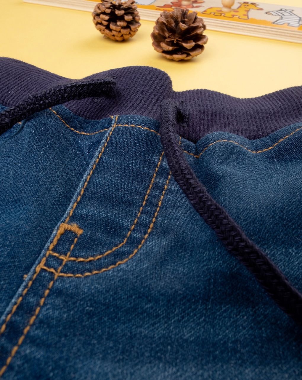 βρεφικό τζιν παντελόνι με λάστιχο για αγόρι 697249 - Prénatal