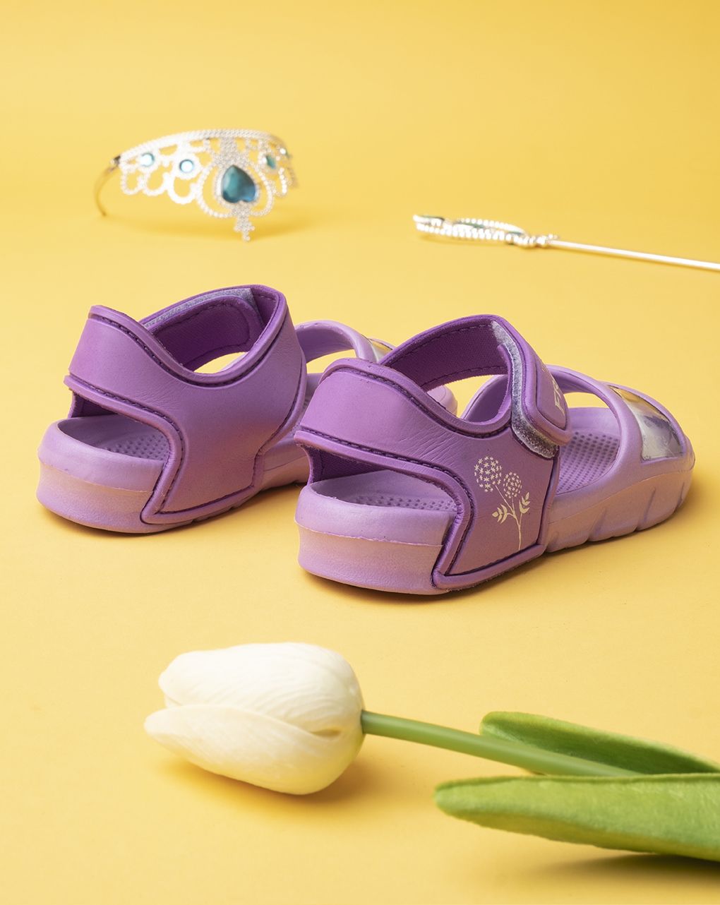 σανδάλια θαλάσσης λιλά με τη frozen για κορίτσι - SILVER