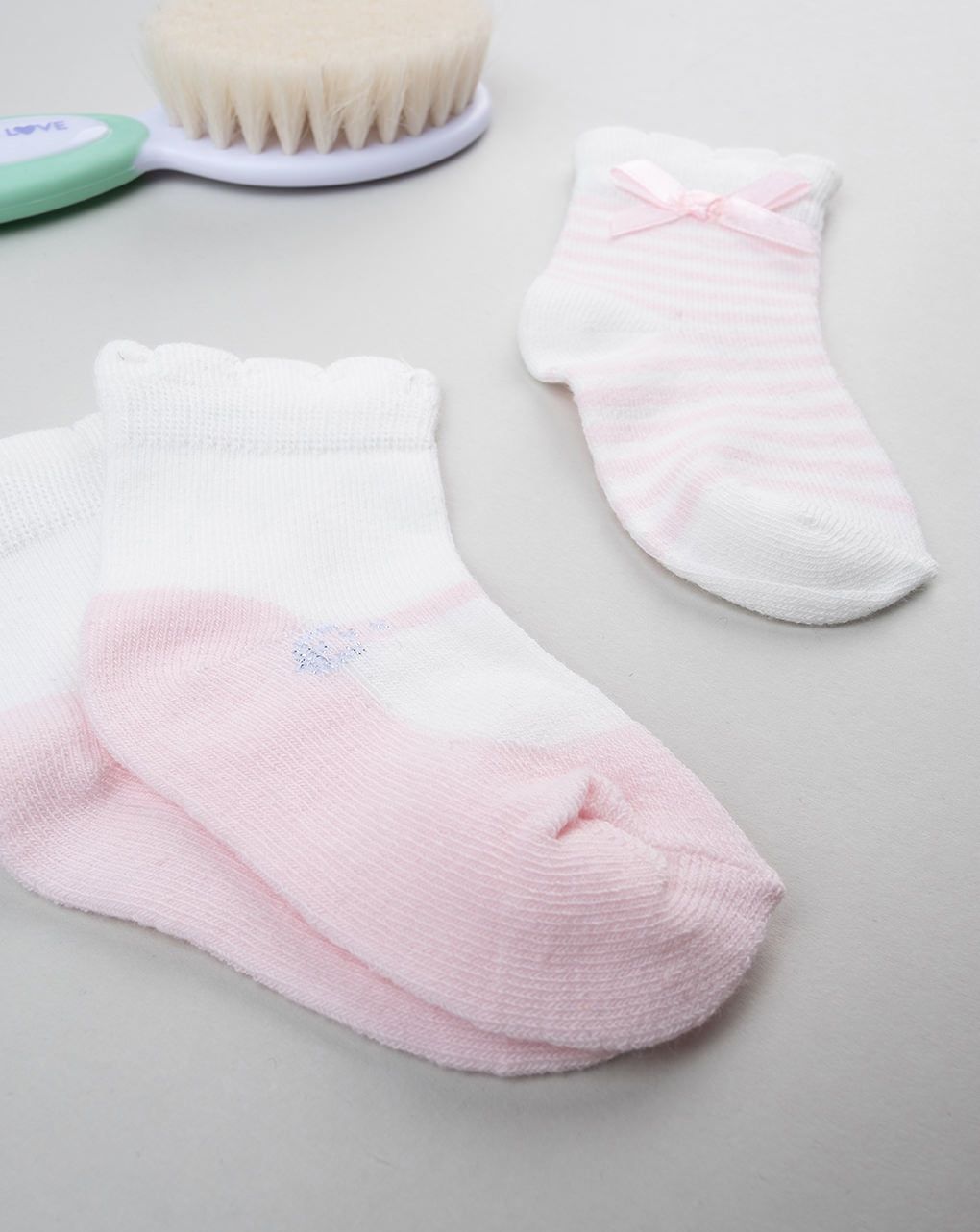 βρεφικά καλτσάκια πακέτο x2 για κορίτσι (αντιγραφή) - Prénatal