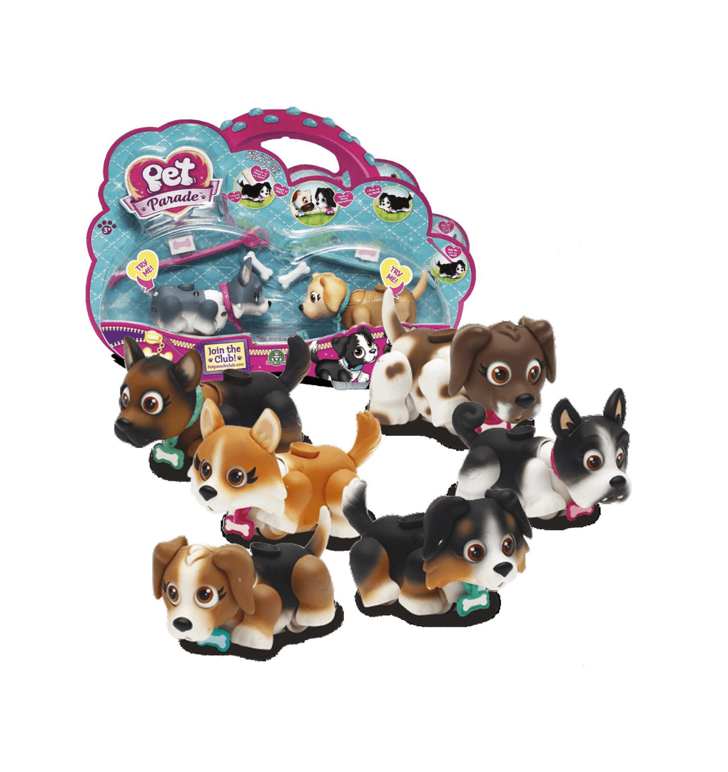 Pet parade κουταβάκια με ρεαλιστικές κινήσεις - 2 τεμ. ptd01131 - PET PARADE