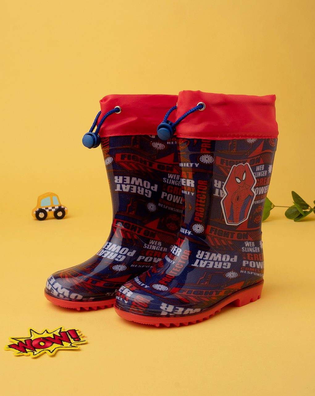 παιδικές γαλότσες μπλε με τον spiderman για αγόρι - Prénatal