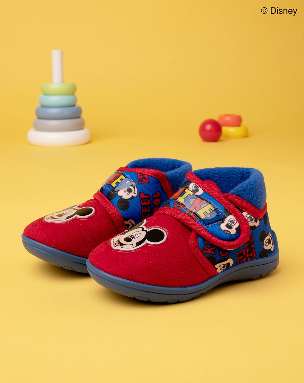 παντοφλάκια κλειστά δίχρωμα με τον mickey για αγόρι