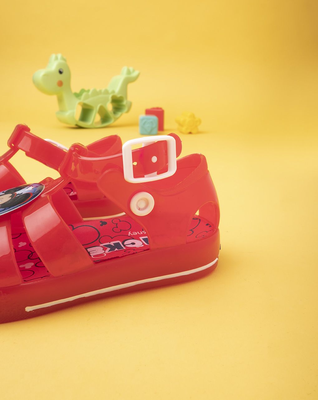 σανδάλια θαλάσσης κόκκινα με τον mickey για αγόρι - SILVER