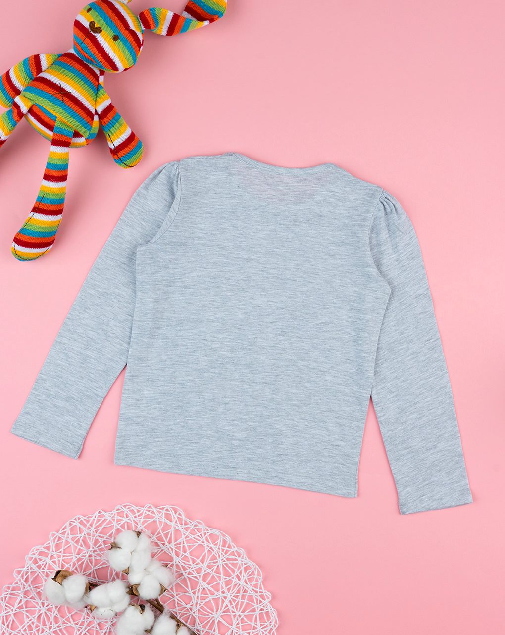 παιδική μπλούζα γκρι για κορίτσι - Prénatal