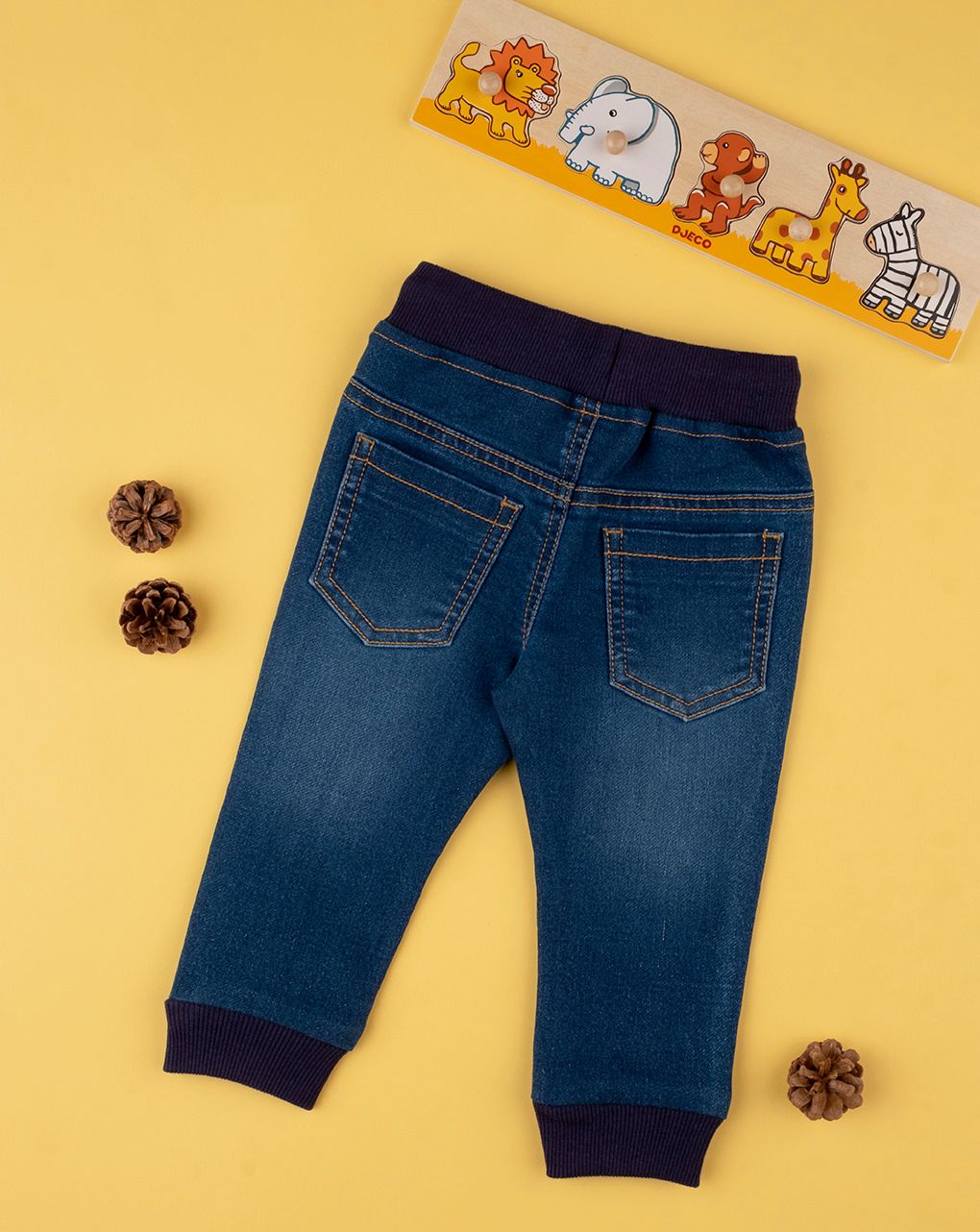 βρεφικό τζιν παντελόνι με λάστιχο για αγόρι 697249 - Prénatal