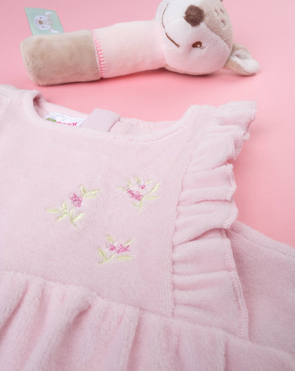 βρεφικό σετ μπλούζα και σαλοπέτα με λουλούδια για κορίτσι - Prénatal
