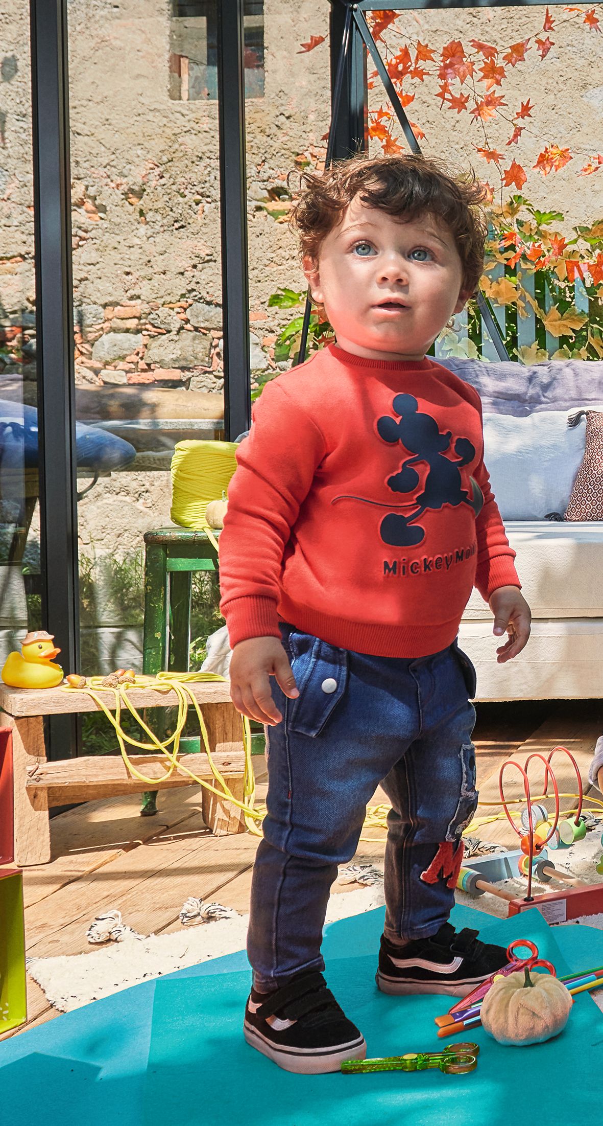 βρεφικό τζιν παντελόνι με τον mickey για αγόρι - Prénatal