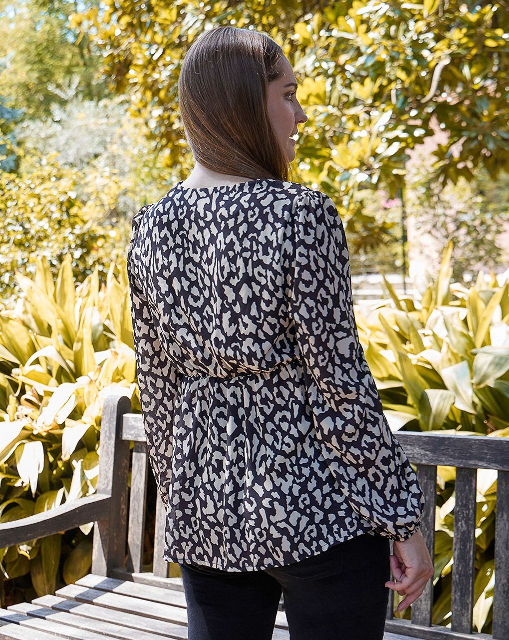 γυναικεία μπλούζα εγκυμοσύνης/θηλασμού λεοπάρ - Prénatal