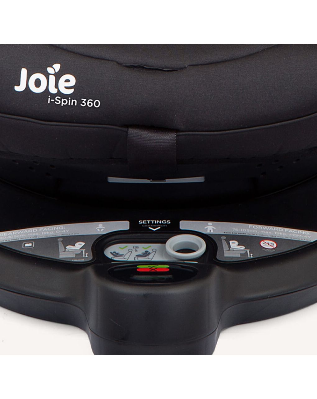 Joie κάθισμα αυτοκινήτου i-spin (40-105cm) 360 coal black c1801kacol000 - Joie
