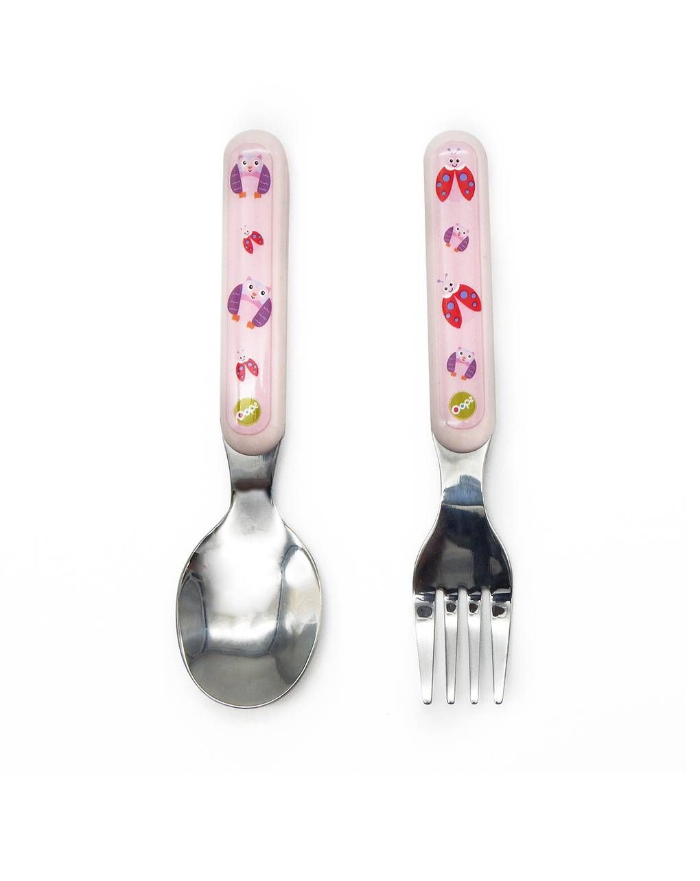 οops σετ κουτάλι – πιρούνι girl 6m+ - Oops