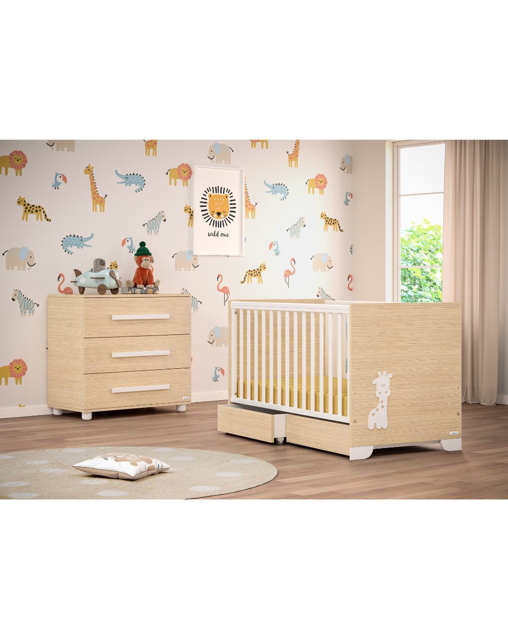 Casababy βρεφικό κρεβάτι μετατρεπόμενο σε προεφηβικό giraffe 590270 - CASABABY