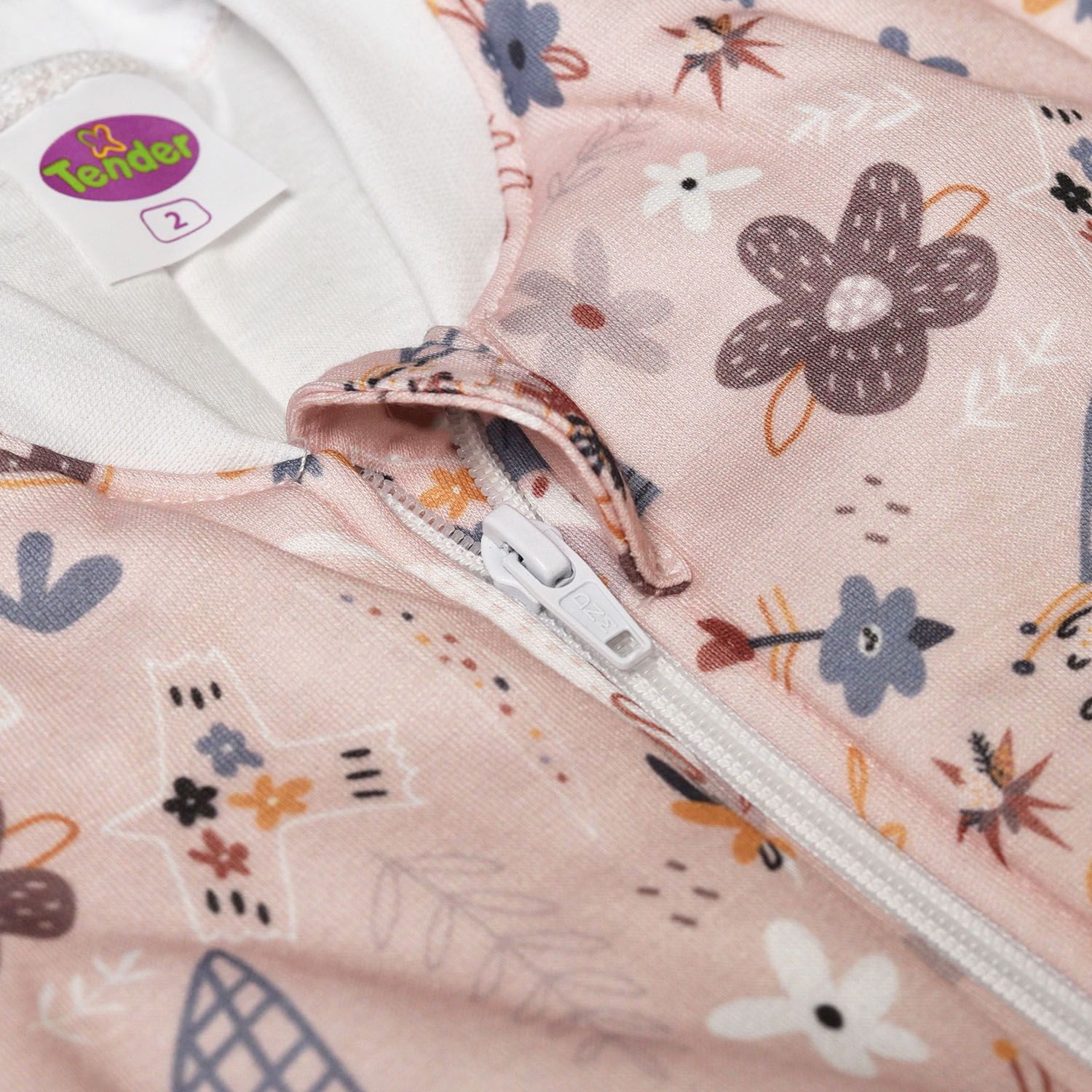 Tender υπνόσακος χειμωνιάτικος classic 2.5 tog boho ροζ για κορίτσι - Tender