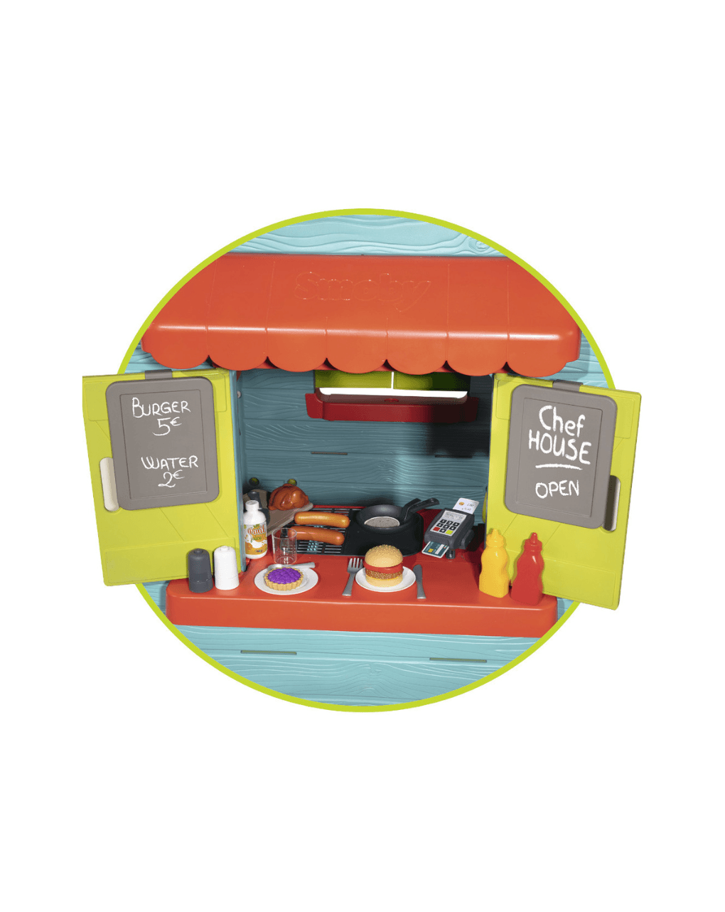 Smoby σπιτάκι κήπου chef house 124x132x135cm. - Smoby